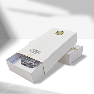 Caja de Embalaje de Perfume de Cartón Rígido Cuadrado de Lujo con Diseño de Logotipo Personalizado, con Cajón Ranurado Deslizante Reciclable - Product Image 2