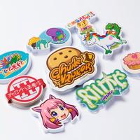 1000 autocollants adhésifs personnalisés imperméables orange vif pour la promotion de bougies, d'épicerie et de supermarchés