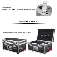 20 pièces avec étui, éclairage de scène, 10 W, zoom, éclairage LED à piles, éclairage de scène pour mariage, fête, club, avec éclairage ponctuel magnétique