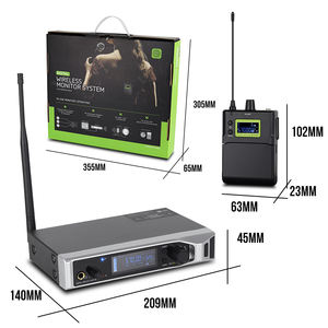 Sistema de Monitoreo Inalámbrico Profesional para Escenario Vocal SENBORAN WM1000, IEM Personal UHF Estéreo - Product Image 5