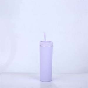 Gobelet en acrylique mat à double paroi de 16oz Tumblr réutilisable de haute qualité avec logo personnalisé en gros - Product Image 3