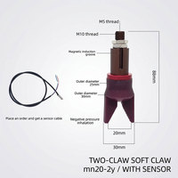 Lengan Mekanik Fleksibel Mini Gripper STAR Pneumatik Vakum Klip Silikon Sensor Saklar Cakar Lunak Coklat MINI-20-2Y Pengambil Objek