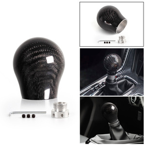 Carbon Fiber Gear <b>Shift</b> <b>Knob</b> 58mm Automatic Transmission Ergonomic Car Modification Part - Product Image 4