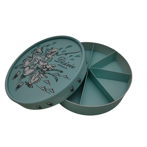 Boîte rigide imprimée colorée de haute qualité aimant arrondi stratification mate papier de matériaux recyclés biodégradables écologiques - Product Image 1