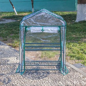 3 livelli facile installazione impermeabile <span class=keywords><strong>casa</strong></span> Walk-in serra all'aperto giardino portatile giardinaggio serra verde - Product Image 3