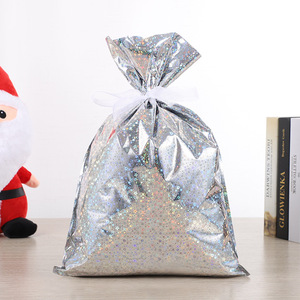 Sac cadeau de bonbons de Noël personnalisé Décorations de Noël Père Noël Emballage de <span class=keywords><strong>biscuits</strong></span> de Noël Sacs à cordon de Noël - Product Image 5