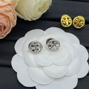 Boucles d'oreilles de luxe en acier inoxydable, serties de zircon, bijoux haut de gamme, hypoallergéniques, vente en gros - Product Image 3