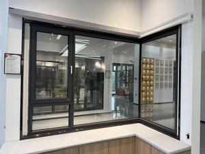 Fenêtre en <span class=keywords><strong>baie</strong></span> en aluminium sécurisée pour les enfants avec coins arrondis et conception anti-choc - Product Image 6