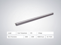 Mini profilé en aluminium encastré pour bande LED, éclairage de meuble, extrusion YB1017-31