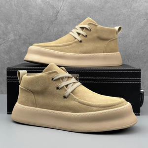 Zapatillas Deportivas Casuales para Hombre, de Piel Genuina, con Entresuela de EVA, Suela de TPR, Forro de PU, Modernas, Cómodas, Transpirables, para Caminar, Estilo Slip-On - Product Image 2