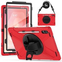 Casing Pelindung Tablet Samsung Galaxy Tab S11 Ultra SM-X936 14.6 Inch, Anti Benturan dengan Penyangga Putar 360 Derajat