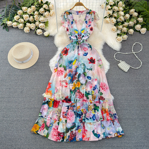 green emerald velvet dress flower embroidery fairy dress – remulia