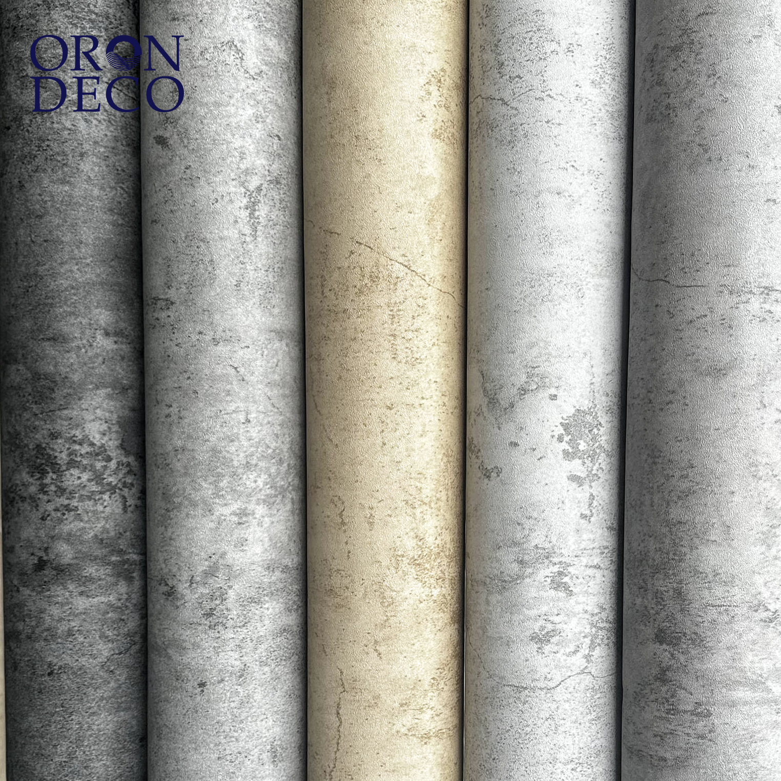 ORON DECO Peel Stick Vinyl Self-Adhesive 3D Wall Sticker Modern Hot Selling New Cement Concrete Wallpaper Interior Decoration · image 1