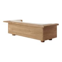 Designer-Holzsofa mit 3 Sitzen und Komfortpolsterung für Wohnzimmer, Büro, Lobby und moderne Innenraumgestaltung