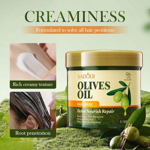 Shampooing et après-shampoing pour <span class=keywords><strong>cheveux</strong></span> à l'huile d'olive naturelle biologique à 98%, ensemble de soins capillaires nourrissant et réparateur, gel douche lissant - Product Image 4