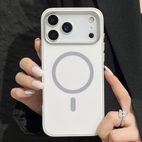 Étui magnétique de luxe pour iPhone 18 Pro Max, coque arrière rigide en PC mat pour iPhone 17 16 15 LM072