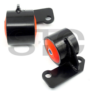 Supports de moteur pour Honda Civic Crx 1988 1991, pièces de rechange avant et arrière avec bagues en caoutchouc rouge - Product Image 3