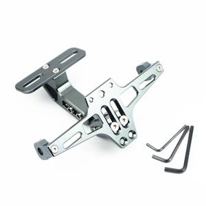 Ceinture en alliage d'aluminium CNC Support de tube LED Cadre de <span class=keywords><strong>plaque</strong></span> d'immatriculation rétractable pour <span class=keywords><strong>moto</strong></span>/Cadre de <span class=keywords><strong>plaque</strong></span> d'immatriculation d'avion - Product Image 5