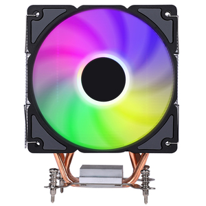 2 caloducs refroidisseur Cpu Pwm 3 broches 90mm Rgb Pc radiateur pour <span class=keywords><strong>Intel</strong></span> Lga <span class=keywords><strong>1700</strong></span> <span class=keywords><strong>1200</strong></span> 1150 1151 1155 Amd Am4 ventilateur de refroidissement Cpu silencieux - Product Image 2