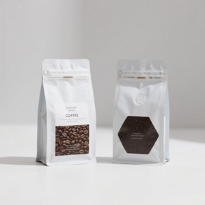 Bolsa de Fondo Plano con Refuerzo Lateral Personalizada para Empaque de Granos de Café/Bolsa para Empacar Café/Bolsa de Café con Válvula y Cierre - Product Image 3