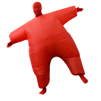 Costume gonflable pour adulte en forme de poisson rouge et blanc, convient aux personnes de 1,5 à 2 m. Idéal pour Noël, le cosplay, les fêtes, les spectacles sur scène et les bals masqués