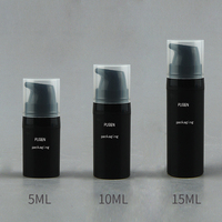 Nouveau Stock Mini Bouteille Pompe Airless 5ml 10ml 15ml pour Lotion avec Capuchons Roses Verts Noirs Blancs en Matériau
