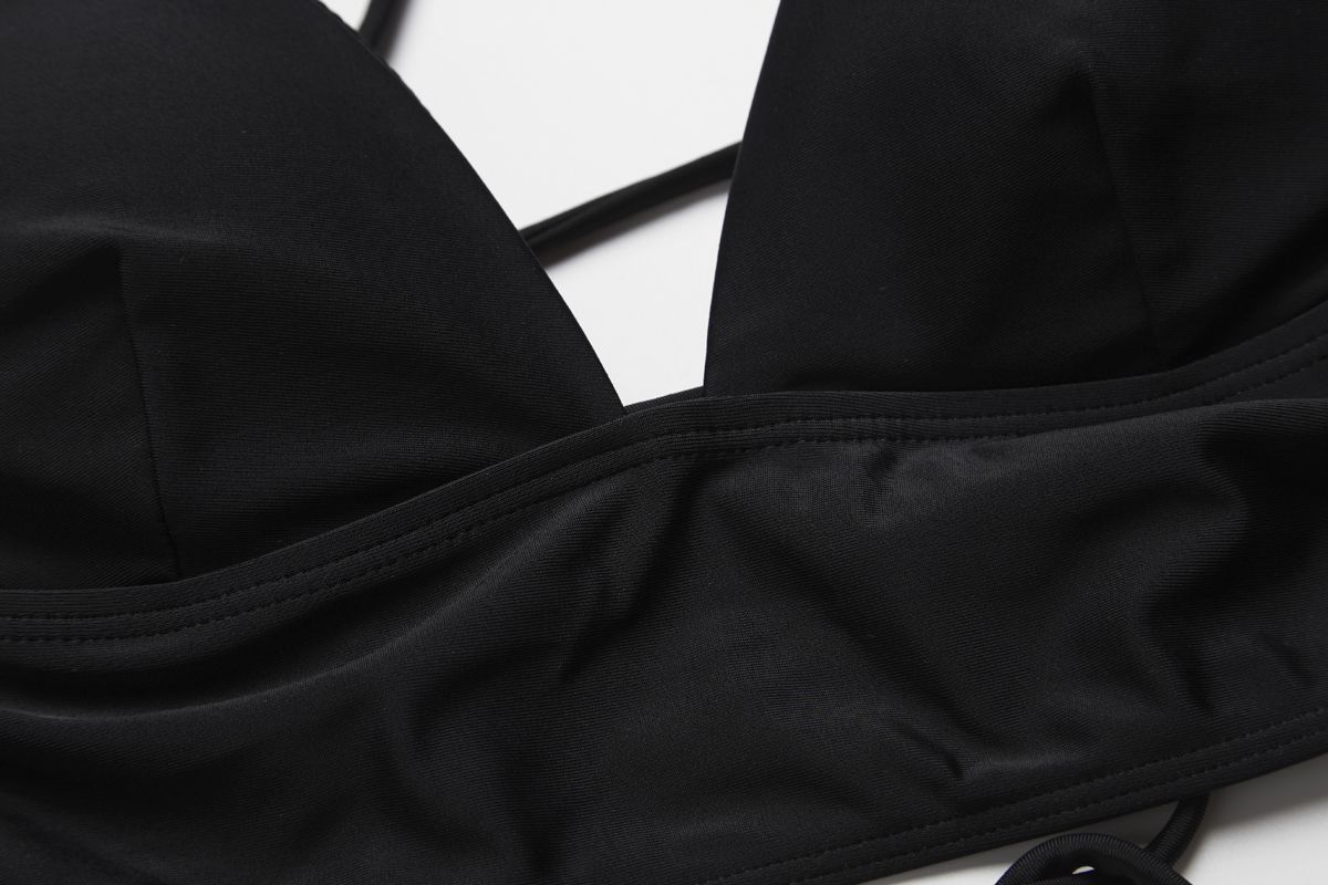 2022 HOT SALE sexy solid black color bikini swimsuit