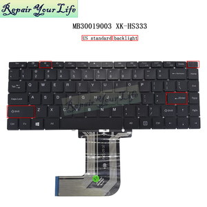 Teclado retroiluminado en inglés de EE. UU. para portátil Chuwi LarkBook X 14 CWI534 XK-HS333 MB30019003, nuevo, negro - Product Image 2