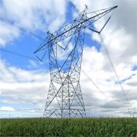 Pylône électrique autoportant à 4 poteaux en treillis d'acier galvanisé à chaud Q345B haute résistance pour l'énergie électrique