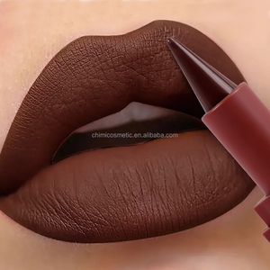 Maquillage des yeux Kirrming transfrontalier à haute teneur en pigment imperméable à l'eau velours mat 3 en <span class=keywords><strong>1</strong></span> Eyeliner Lipliner rouge à lèvres - Product Image 6