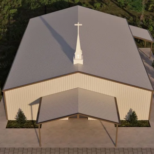 Kit de construction d'église préfabriquée modulaire pour les cultes et les rassemblements communautaires - Product Image 5