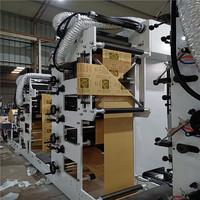 Machine d'impression d'étiquettes flexo autocollantes 10 couleurs rouleau de papier à rouleau imprimante flexographique découpée pour étiquettes