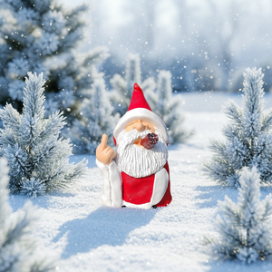 Adorno de Gnomo de Jardín de Resina, Duende Blanco con Barba, Hecho a Mano y Pintado a Mano, Decoración Navideña Festiva para el Hogar - Product Image 6