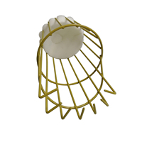 Panier de récolte de fruits rond télescopique en aluminium avec coussin écologique