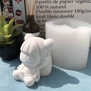 Nezha décoration Silicone moule mythe personnage trois princes bougie outil de meulage aromathérapie bougie outil de meulage couché <span class=keywords><strong>petit</strong></span> - Product Image 2