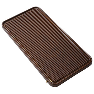 Bandejas de té rectangulares de bambú duraderas hechas a mano al por mayor, estilo chino, regalos promocionales, mesas de té para preparación en seco con drenaje para el hogar - Product Image 3