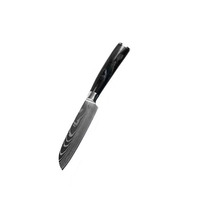 8 Inch Roestvrijstalen Laserpatroon Klassiek Ontwerp Fruit-En Groentesnijwerk Draagbare Cucina Japans Nakiri-Mes