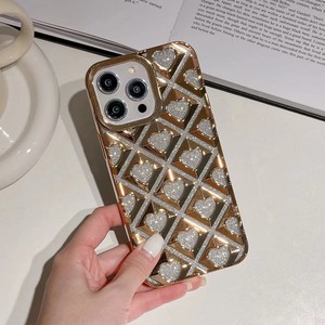 เคสโทรศัพท์ระยิบระยับลายหัวใจ3D สุดหรูสำหรับ <span class=keywords><strong>iPhone</strong></span> 15 11 12 13 14 Pro Max PLUS กรอบกันกระแทก TPU แบบนิ่ม - Product Image 4