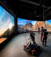 Pared de filmación VFX VR VP XR pantalla Led 3D inmersiva virtual P1 P2.6 pantalla Led interior para producción virtual Vfx