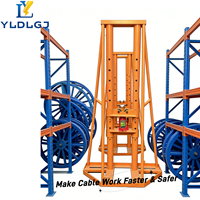 Support de bobine de câble hydraulique robuste YILI 5-20 tonnes, distributeur de câble durable pour le déroulement et la pose de câbles de construction