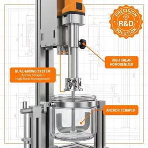 Homogénéisateur émulsifiant sous vide mini 5L 10L 20L 30L, pompe de mélange sous vide <span class=keywords><strong>pour</strong></span> petites productions cosmétiques - Product Image 4