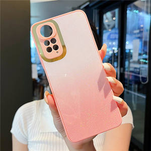 Custodia per telefono di lusso gradiente Glitter per Redmi Note 11Pro 10 9 Pro 11S 9S 10pro 11s <span class=keywords><strong>POCO</strong></span> X3 NFC <span class=keywords><strong>F3</strong></span> rivestimento protettivo per lenti placcate - Product Image 4
