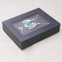 Boîte en papier simple multicolore pour bijoux colliers lunettes montres estampage emballage cadeau