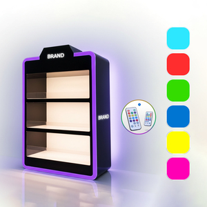 Présentoir en acrylique pour tabac sans fumée de Smoke Shop, présentoir de comptoir avec éclairage LED RGB, vitrine pour cigarettes et tabac - Product Image 3