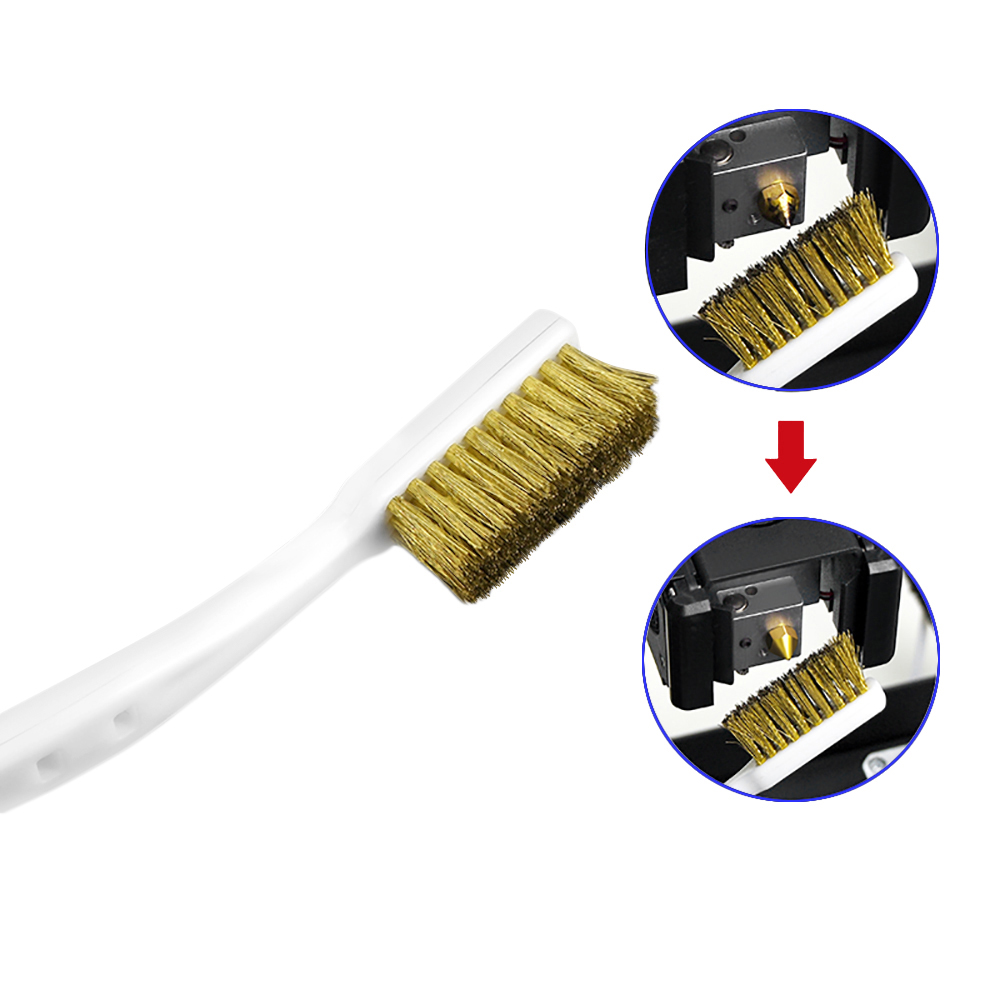 Инструмент для очистки 3D-принтера Twotrees, насадка для зубной щетки с медной проволокой, насадка для очистки/нагревательный блок/Запчасти для 3D-принтера