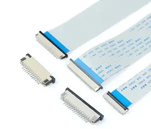 Connecteur de prise de câble flexible FPC/FFC 0.5mm/1.0mm, connecté en haut et en bas au tiroir type flip 4P-40P