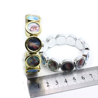 Bracelet imprimé avec Icon catholique de jésus Christ, personnalisé, 1 pièce, extensible, bijoux religieux