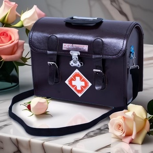 Boshiho Leather Medical Portable First Aid <b>Box</b> Medical Household <b>Waterproof</b> <b>Storage</b> <b>Box</b> Immergency Backpack - Product Image 5