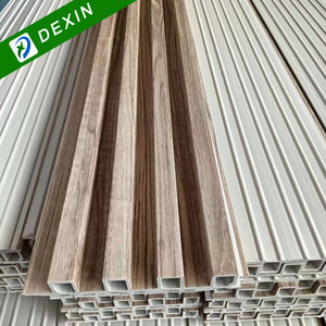 Prix d'usine Revêtement mural 3D design intérieur Revêtement mural haute qualité intégré WPC PVC Panneau mural intérieur cannelé - Product Image 2