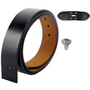 Ceinture en cuir de vache véritable pour homme avec boucle automatique en alliage – Ceinture décontractée pour jeans de 3,5 cm - Product Image 2